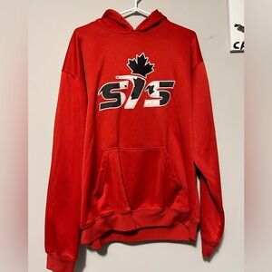 SVS Bold Red Hoodie for Men